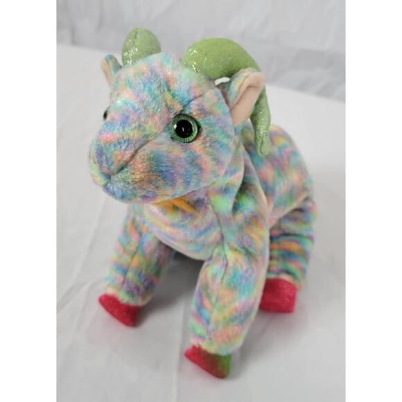 Ty Beanie Baby Goat Zodiac Collection 2000 Multi-Color RETIRED Rainbow Toy Plush - Picture 3 of 3